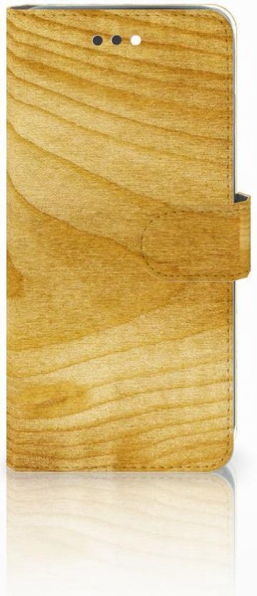 Apple iPhone 7 Plus | 8 Plus Book Style Case Licht Hout