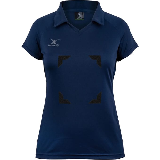 Gilbert Netball Eclipse Hook and Loop Shirt Wmn - W 6 - Donker Navy
