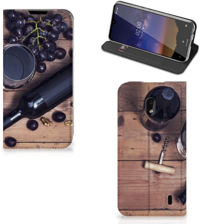 Nokia 2.2 Flip Style Cover Wijn