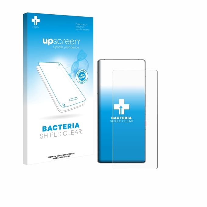 upscreen - Screenprotector voor ZTE Nubia Red Magic 10S Pro - Folie Beschermfolie transparant antibacterieel