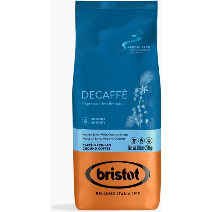 Bristot Decaffe - gemalen koffie - 250 gram