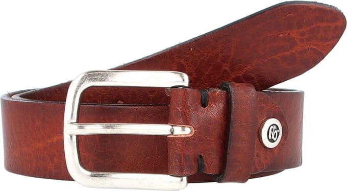 b.belt Leren riem Cesar Belt W100 Mid Brown bruine