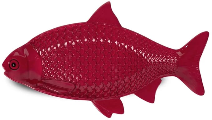 Byon Kai visschaal 36x21cm bordeaux