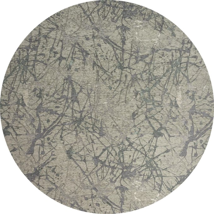 Rond vloerkleed - Splash - Tapijten Woonkamer - Virgo - 110 ø