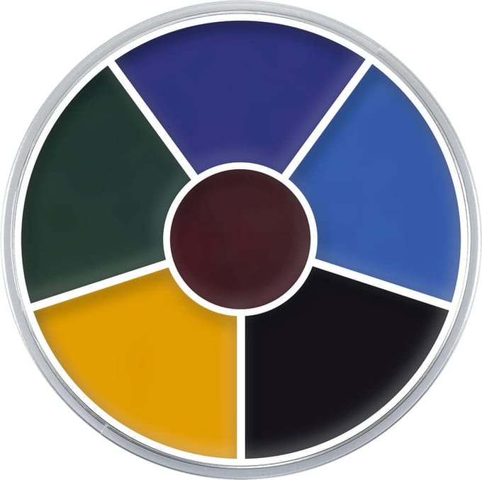 Kryolan Rainbow Circle Vetschmink Black Eye 2