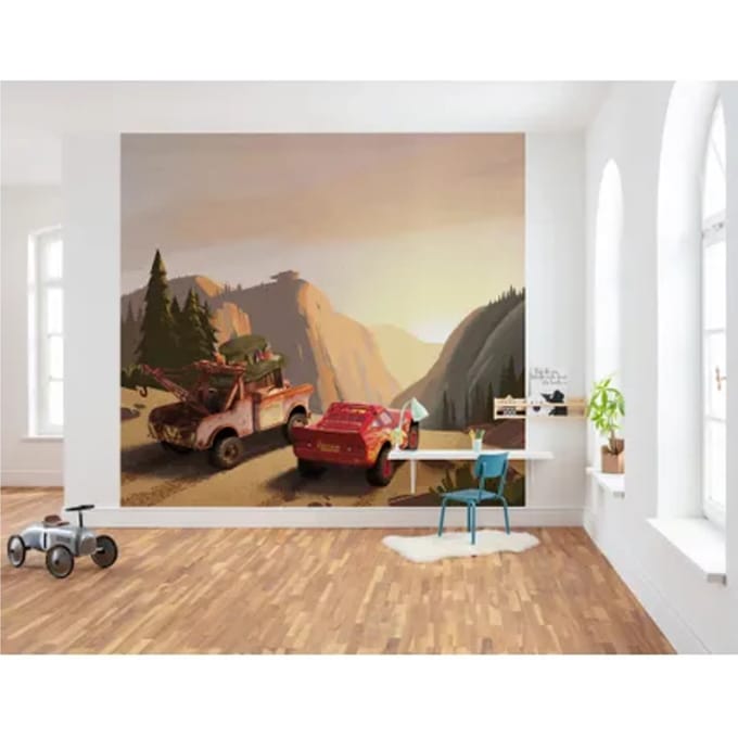 Fotobehang Cars Sundown - Meerkleurig - 2,80m X 300cm