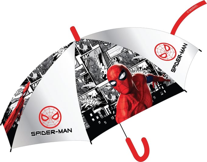 Spiderman Paraplu - Kinderparaplu - Rood - Wit