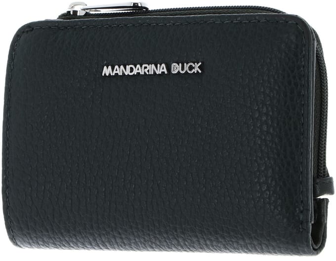 MANDARINA DUCK Leren portemonnee Mellow Wallet Pine Green donkergroen