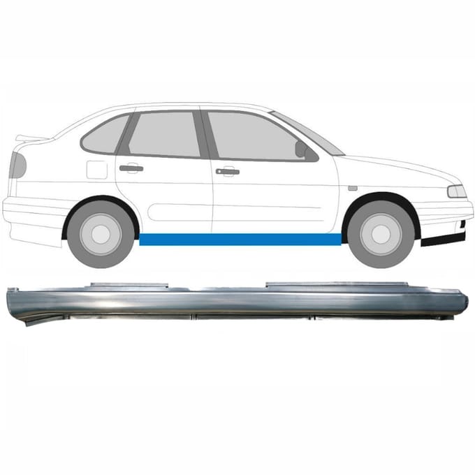 Volledige dorpel voor Seat Ibiza Cordoba 1993-2002 / Rechts