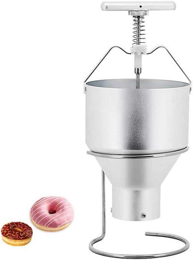 Donut Maker - Donut Dispenser - Gebak Maken - Verstelbare Dikte - 3L Capaciteit - Zilver