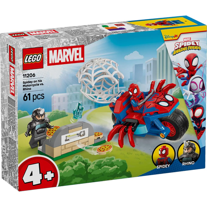 LEGO Spider Man Spidey op zijn motor vs. Rhino 11206 Bouwsets