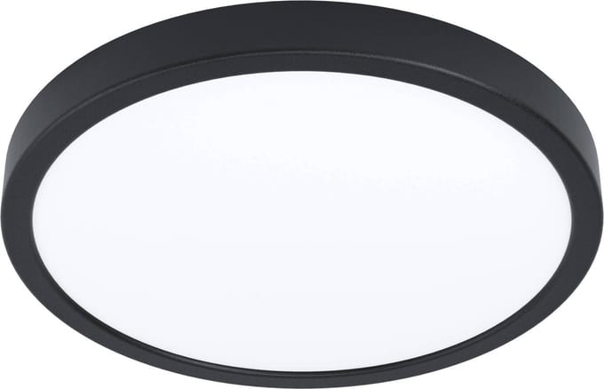 EGLO Fueva 5 Opbouwlamp - LED - Ø 28,5 cm - Zwart/Wit - Bewegingssensor