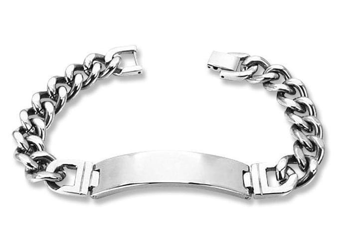 Amanto Armband Adib - 316L Staal - Graveer ID - 12mm - 21cm