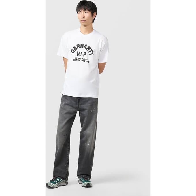 Regular fit t-shirt van puur katoen model 'Column'
