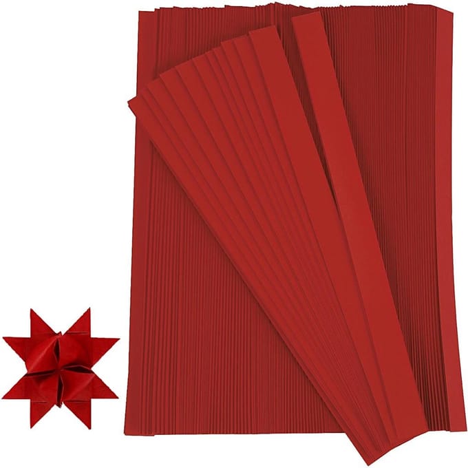 Vlechtstroken, b: 15 mm, rood, 500 stuks