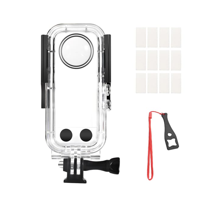 Panoramische camera Duikbehuizing Waterdichte behuizing Duikbehuizing Onderwater 40M Vervanging voor Insta360 transparant