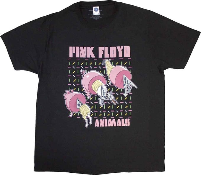 Pink Floyd - Pig, Wolf, Sheep Heren T-shirt - M - Zwart