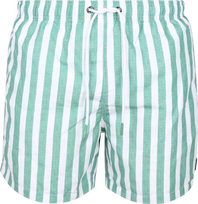 Suitable Zwembroek Big Stripe Groen - Maat M - Heren zwemshort - Sneldrogend