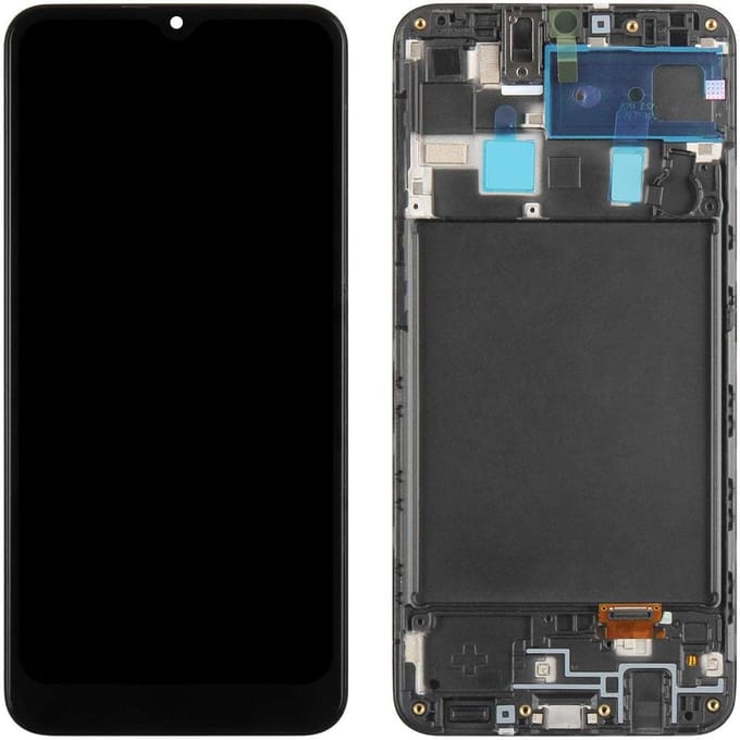 LCD-scherm met touchscreen Digitizer Frame voor Samsung Galaxy A20 SM-A205U blue