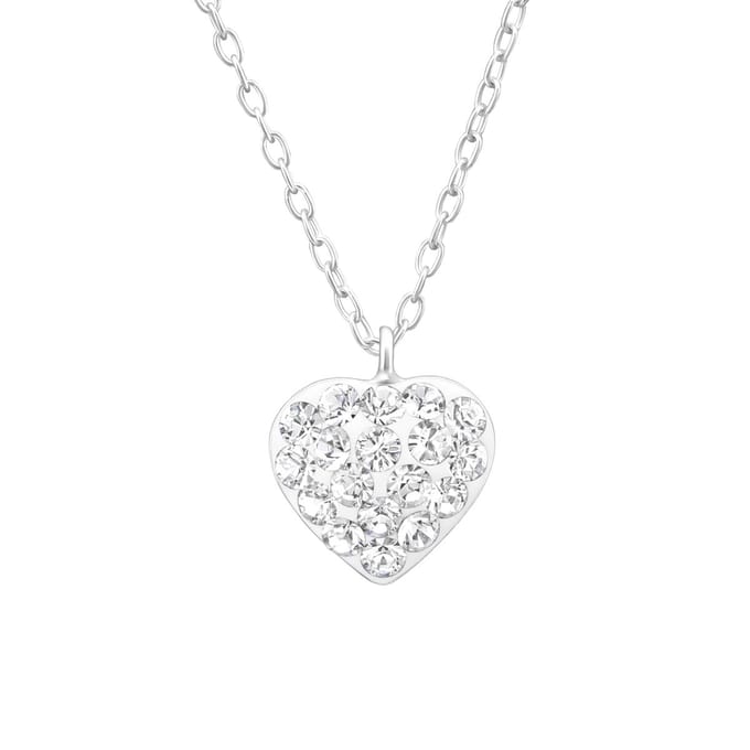 Amanto Kids Ketting Cheneal - 925 Zilver E-Coating - Hart - Ø9mm - 36+3cm