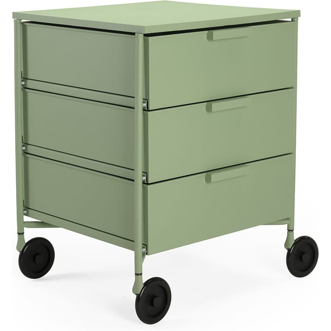 Kartell Mobil 3 Mat - met wielen - groen