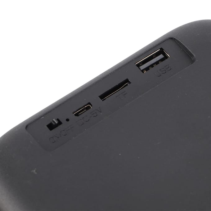 Kleine Bluetooth-luidspreker Bluetooth 4.2 Ondersteuning U-schijf Geheugenkaart Draagbare Draadloze Basis Luidspreker voor zwart