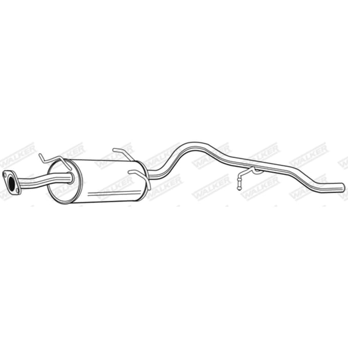 Geluiddemper achter WALKER 22632