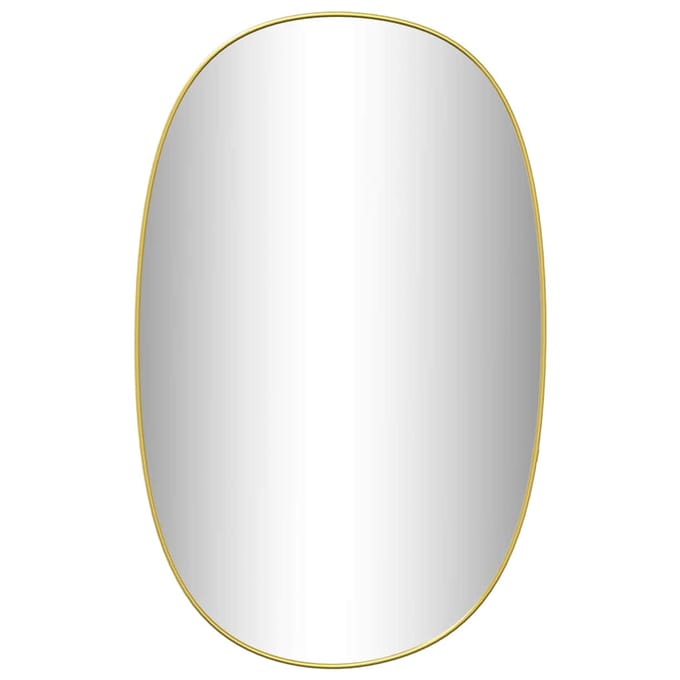 vidaXL - Wandspiegel - 80x50 - cm - goudkleurig