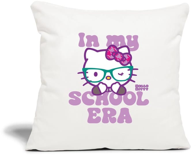 Hello Kitty Met Bril In My School Era Sierkussenhoes, 45 x 45 cm