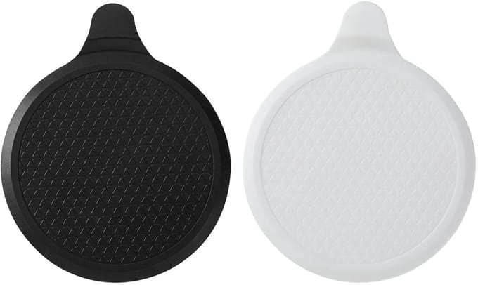Set van 2 Universele Siliconen Afvoerpluggen - Overloopstopper voor Bad en Douche (Zwart en Wit)