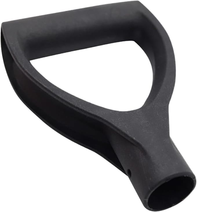 Vervangingshandgreep Schep - Schepsteel Hark - Tuinonderhoud - Ergonomisch Ontwerp - D-vormig - Zwart