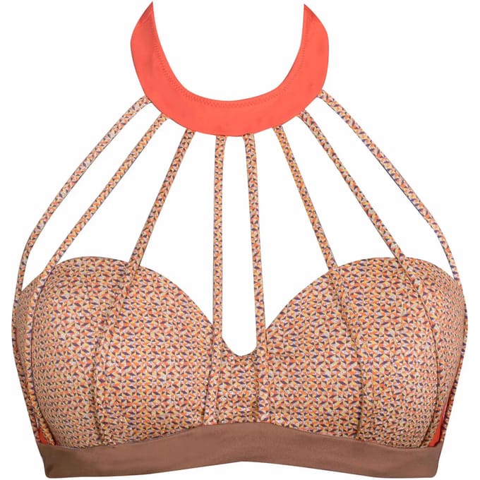 Bandeauzwemshortje voor dames Luna Pixel