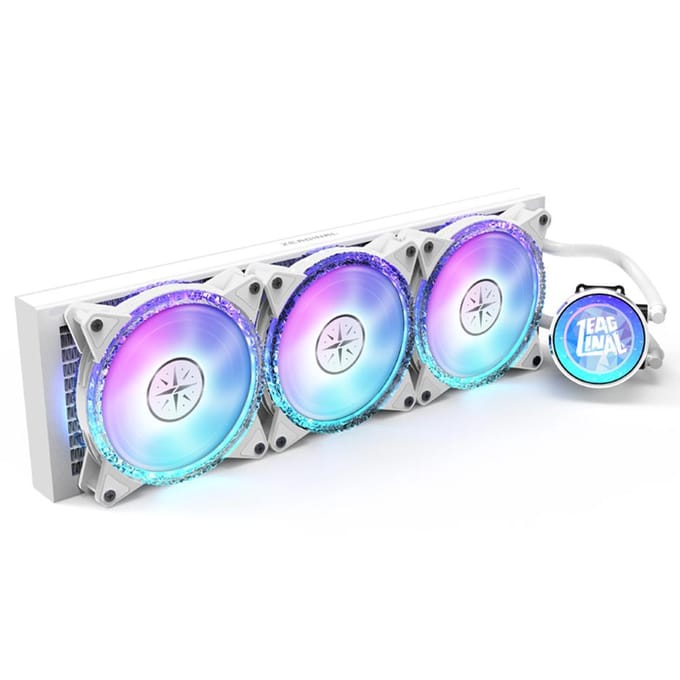 ZEAGINAL 360 ARGB Geïntegreerde CPU-waterkoelingradiator met krachtige PWM-pomp hoog zwart