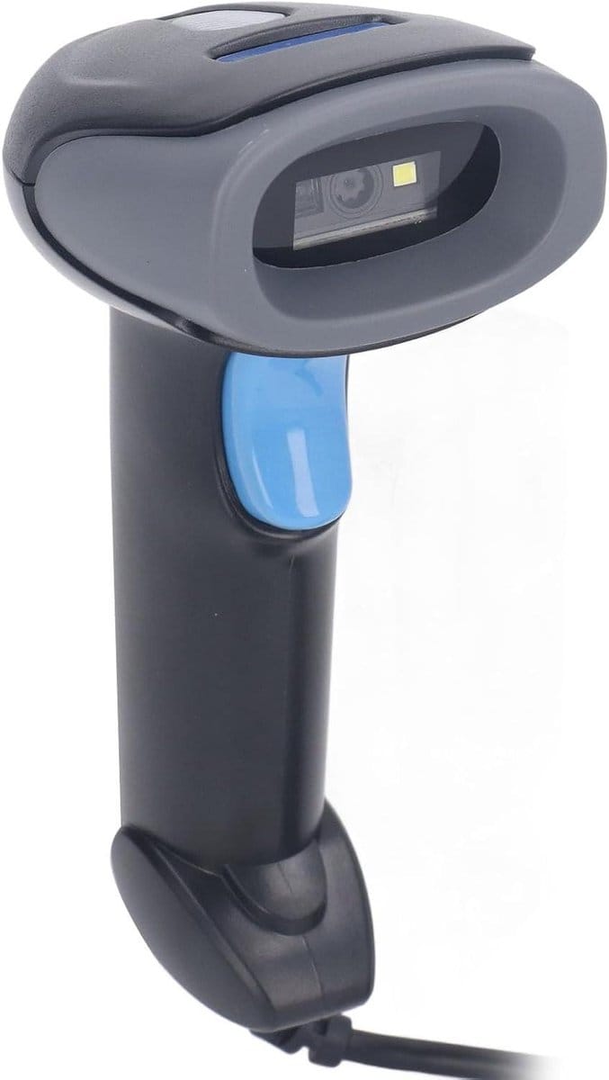 Bedrade Barcodescanner - Barcodelezer USB - Snel Scannen - Offline Opslag - 19x11x8 cm - Zwart