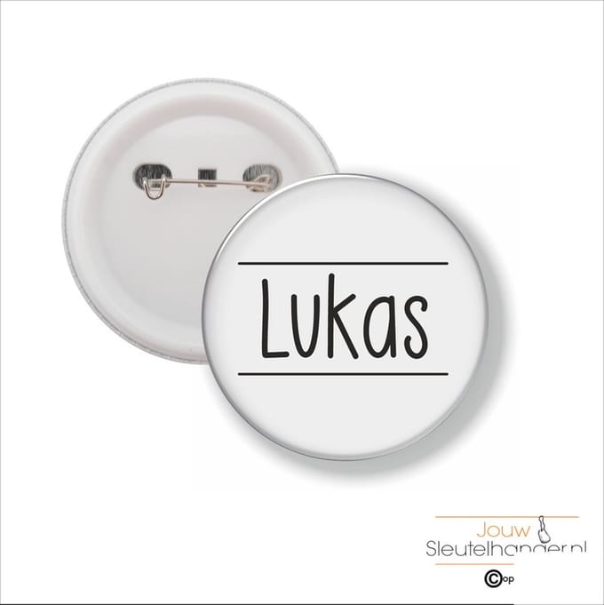 Button Met Speld 58 MM - Lukas