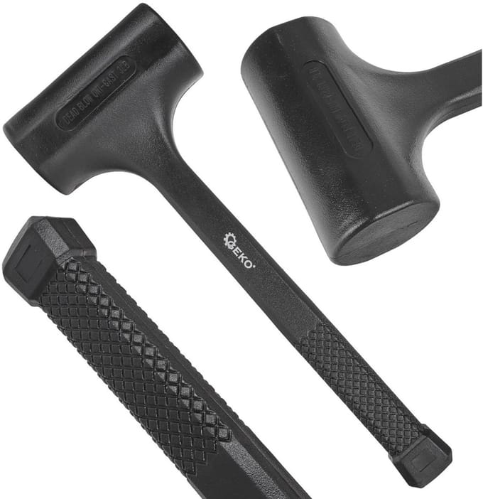 GEKO Rubberen hamer - Recoilless - 1350g - 60 mm diameter - Veilig en efficiënt