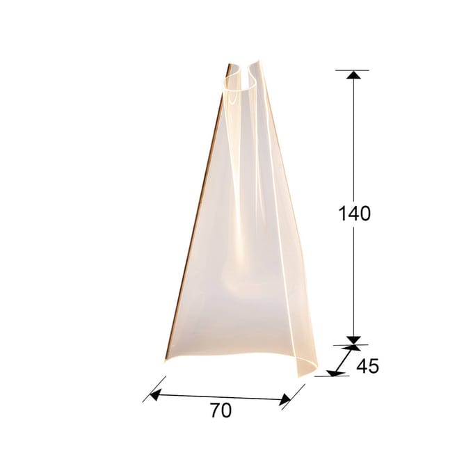 Schuller Valencia LED vloerlamp Velos, roségoud, organisch gevormd