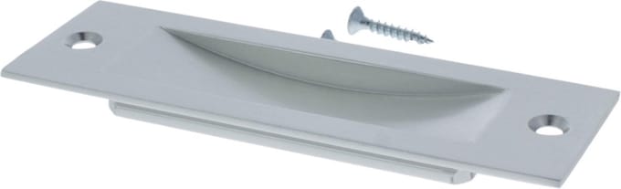 Starx Schuifdeurkom recht - 120x40mm - aluminium