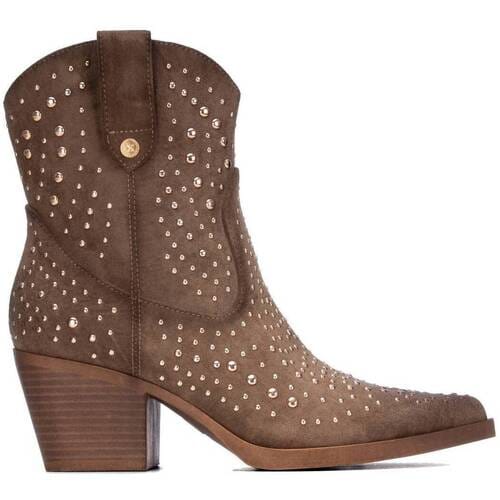 Xti Dames Enkellaars | Taupe | Maat: 36