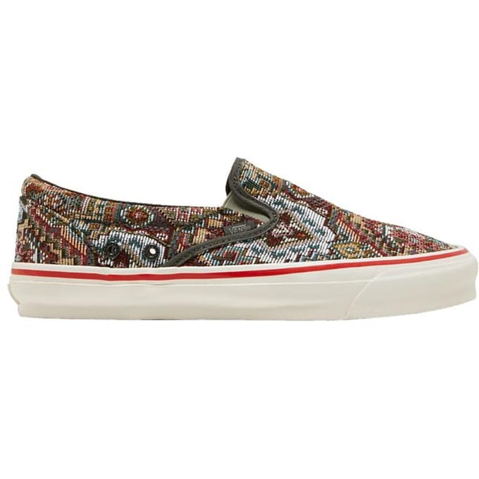 Nigel Cabourn x Vans OG Classic Slip-On LX 'Carpet Green Mix' 45 gray