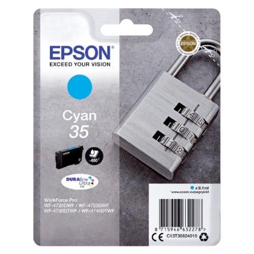 Epson T3582 nr. 35 inktcartridge cyaan (origineel)