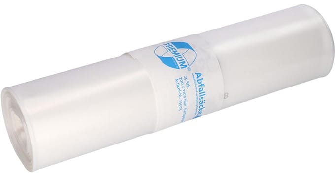 Afvalzakken - Vuilniszakken - Huishoudelijk Gebruik - Scheurvast - 120 Liter - Transparant