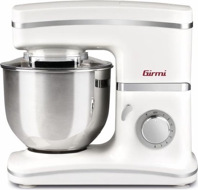 Girmi IM30 Gastronomo Staande mixer 1300 W Roestvrijstaal, Wit