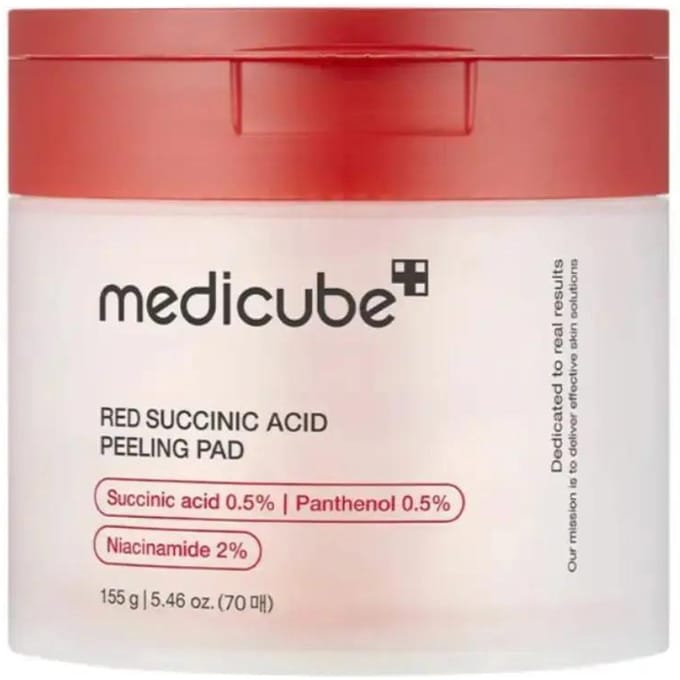 medicube - Red Succinic Acid Peeling Pad - Tonerpads