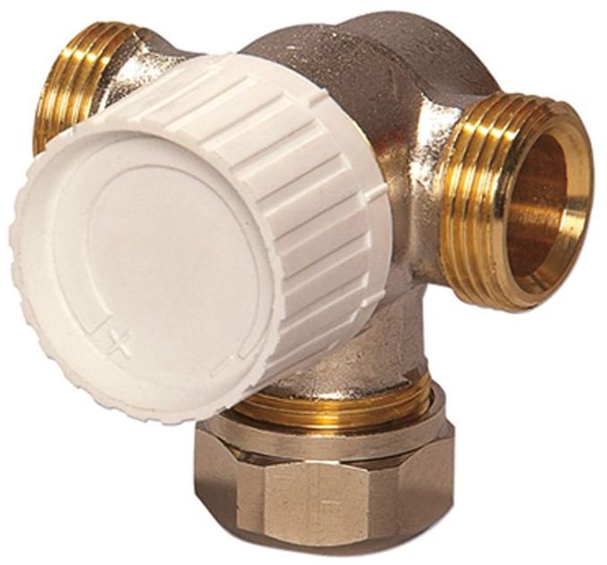 Flamco Driewegthermostaatventielonderdeel DN20 Voorinstelling, aansluiting rechts kogelafd., M1237461