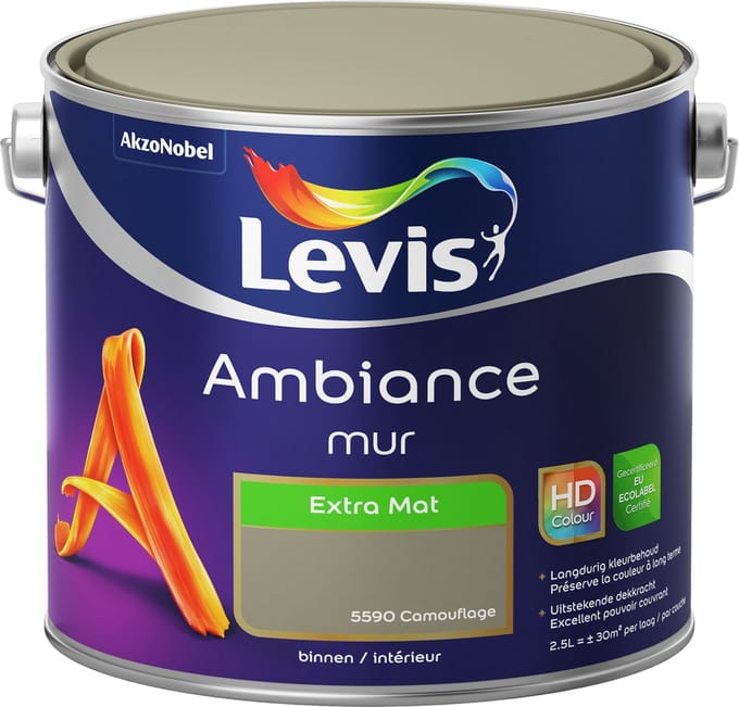 Levis - Ambiance Mur Extra Mat - Camouflage - 2,5 L