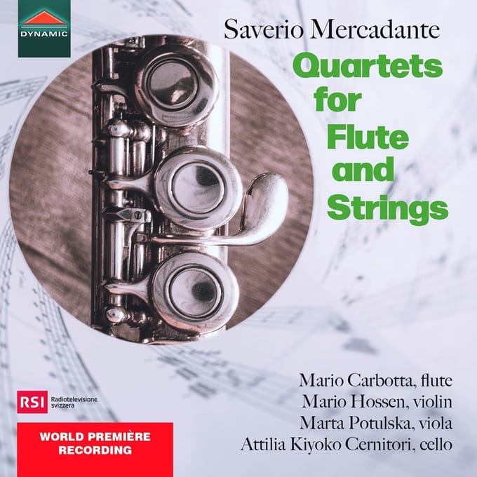Attilia Kiyoko Cernitori, Mario Carbotta, Mario Hossen, Marta Potulska - Mercadante: Quartets For Flute And Strings (CD)