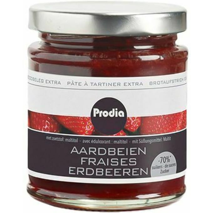 Prodia Broodbel.extra Aardb.malt.215g 5636 Revogan