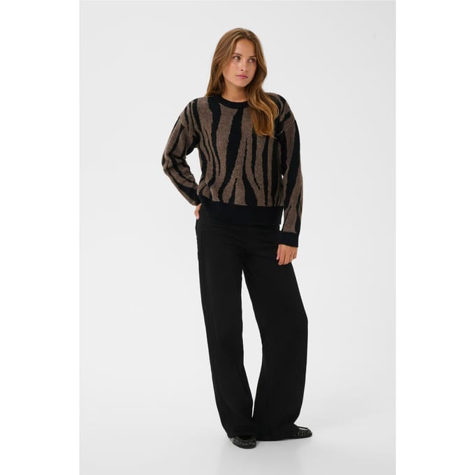 Pullover KAbitzy Pullover Loose fit black brown