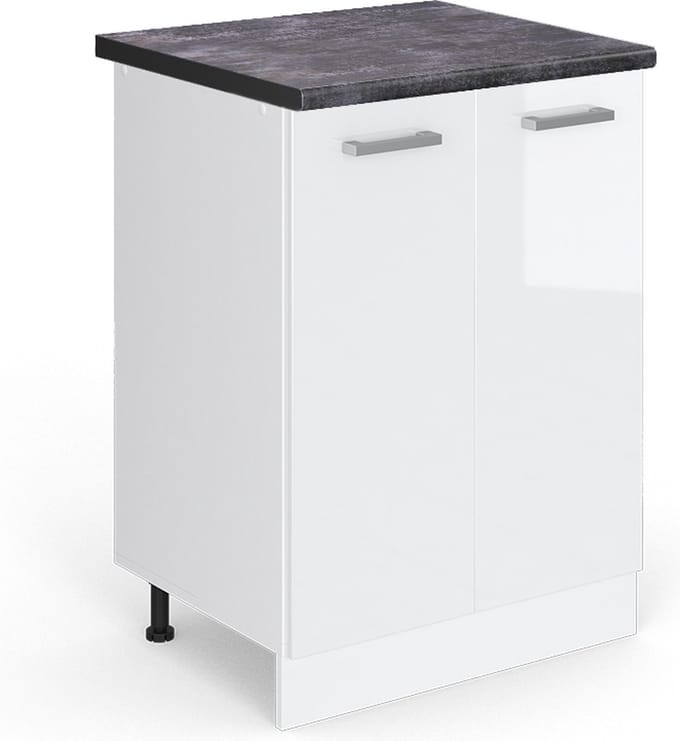 Vicco R-Line Keukenonderkast – 60 cm, WB Antraciet Wit Hoogglans
